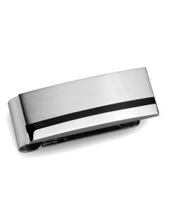 JCE2075 High polished (no plating) Stainless Steel Money clip with No Stone